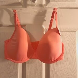 Cacique new with tags Orange Nylon T-shirt Underwire Bra